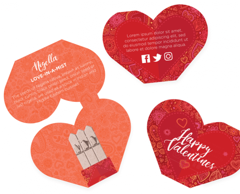 Heart - Valentines Day Seedstick Shapes